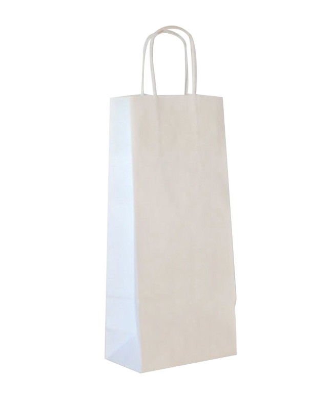 SINGLE BOTTLE BAG - WHITE