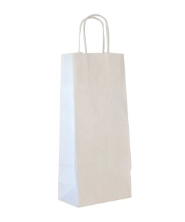 Single Bottle Bag - White