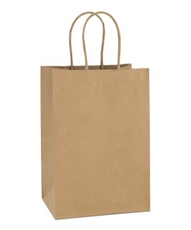 BROWN PAPER BAGS SMALL ( TWISTED HANDLE)